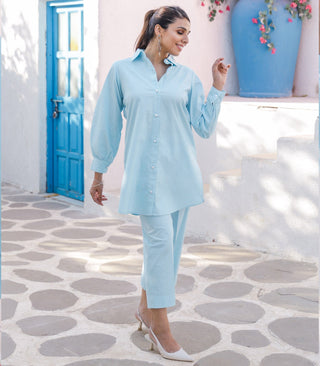 Cotton Chikankari Co-ord Set