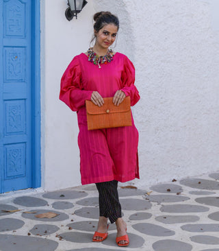 Hot Pink Lawn Kurta