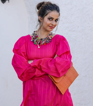 Hot Pink Lawn Kurta