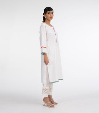 White Lawn kurta