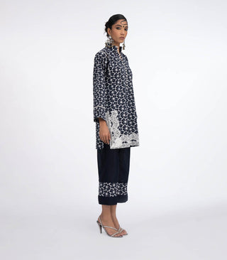 Navy Chikankari co-ord set