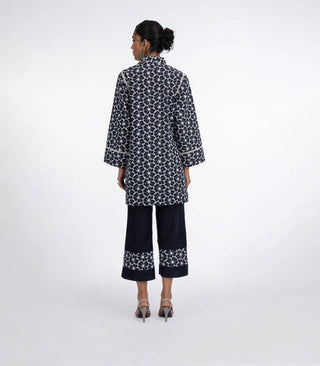 Navy Chikankari co-ord set